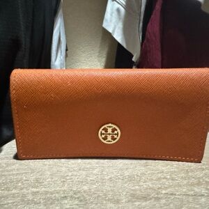 Tory Burch Burnt Orange Sun glass case